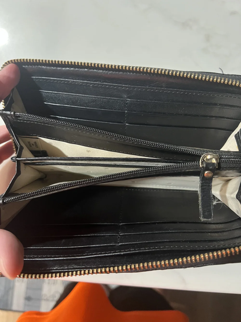 Kate Spade Black Quilted Leather Wristlet